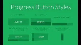 Progress Button Styles | CSS Infinite Loading Progress Bar Animation Effects UI Design 