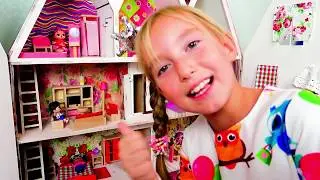Katy pretend play with dolls LoL House - Riddles for kids
