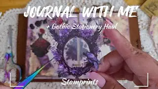 ASMR Journaling + Unboxing | Gothic Journal ft @stamprints