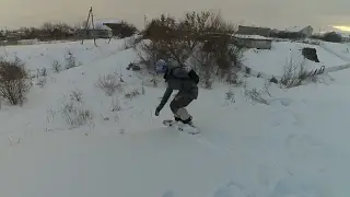 Покатушки на сноуборде #1 На грани перелома!