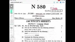 ENGLISH BOARDS PAPER 2024 SOLUTION| ENGLISH STD 10th |VINAY PANEKAR|