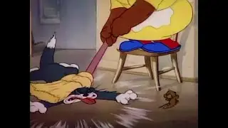 Tom gets hit by a broom for 10 minutes straight
