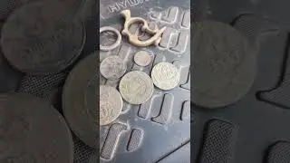 Не плохой результат поисков монет на огородах! #коп #metaldetecting