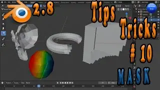 10 # Tips and tricks modeling & animation || blender mask modifier 3D beginner tutorial  2020