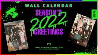BTS WALL CALENDAR ( SEASON'S GREETINGS 2022 ) Unboxing
