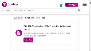 IBPS RRB Clerk Prelims 2024 Free All India Live Mock Test - 1 |AUG 07
