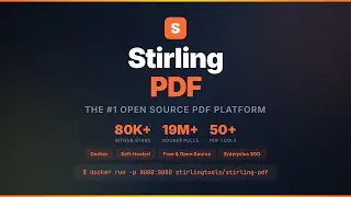 Stirling PDF - The #1 Open Source PDF Platform (Self-Hosted)