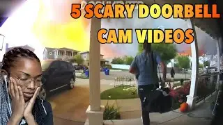 5 Scary Videos Filmed By DoorBell Cameras | REACTION
