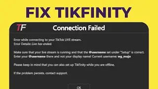 How To Fix TikFinity Problems
