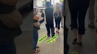 Sabrina Carpenter was running away from this Woman!!#shorts  #musician