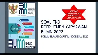LATIHAN DAN PEMBAHASAN SOAL TKD BUMN 2022