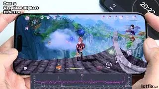 iPhone 15 Pro Max Genshin Impact 120 FPS Gaming test Update | Apple A17 Pro, 120Hz Display