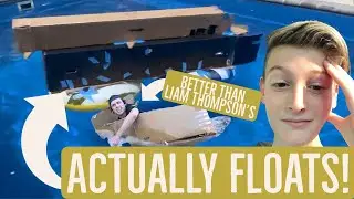 Cardboard Boat That Doesn’t Sink! || Floating Cardboard Boat