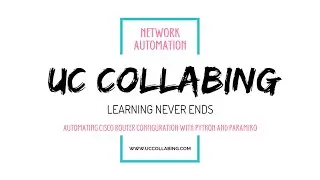 Automating Cisco Router Configuration with Python and Paramiko