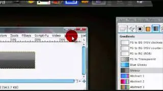 How to create a glossy gradient in GIMP