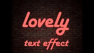 How to Apply neon text effect in photoshop 2020 in Urdu/Hindi