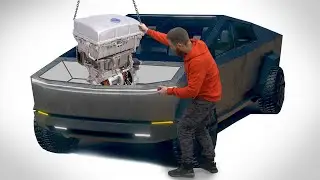 УСТАНОВКА ЭЛЕКТРОМОТОРА В TESLA CYBERTRUCK