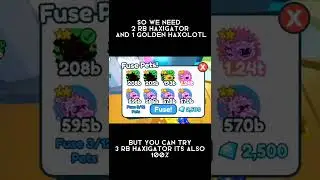 How to Fuse RB Haxolotl 100% | Pet Simulator X | Roblox