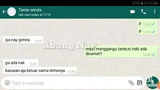 CHAT SAMA TANTE TANTE WIK WIK