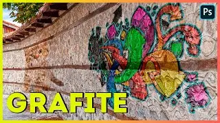 Como fazer EFEITO GRAFITE no muro no Photoshop [MUITO FÁCIL]