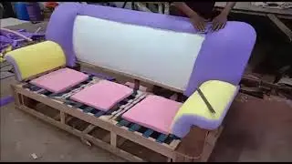 How to make sofa step by step | Foam Fixing | Import model sofa making | KGS Interior Designs