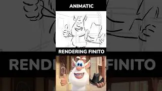Animatic vs. Rendering Finito 🔄 Il Grande Scambio #shorts #booba #cartonianimati