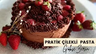 Pratik Çilekli Pasta Tarifi I İçi Yumuşacık ve Islak Pasta I Pratik Doğum Günü Pastası
