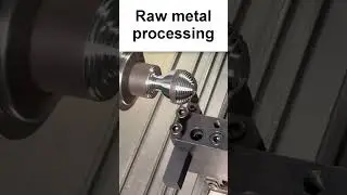 Machining raw metal processing  #machine #cnc #lathe