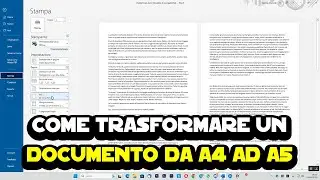 Come trasformare un documento da A4 ad A5 su Word