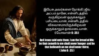 Today's Promise இன்றைய வாக்குத்தத்தம் ఈరోజు వాగ్దానం in VIGNESH BIBLICAL CREATION