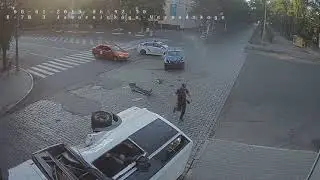 Авария с пассажирской маршруткой в Днепре