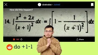 How did this happen? Let me show you an algebraic trick! Reddit r/calculus