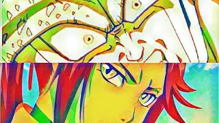 Yoruichi Sending Cell to the Moon no Dragon Balls no Bankai