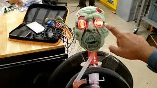 Vomiting Zombie Halloween Decoration: Demo + How to Build it Yourself!