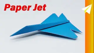 How to Make an Easy Jet Paper Airplane - Flies REALLY Far!