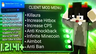 The New Most *OP* Hacked Mod Menu Client for MCPE 1.21.41+
