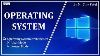 Operating system Architecture, User Mode & Kernel Mode in Hindi.