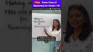 🎓 Join Free Reasoning Demo Class for Grades 7-10! 🌟| Learn from our  Expert Mentors 📚 #onlineclasses