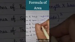 Formula of Area👍💯 