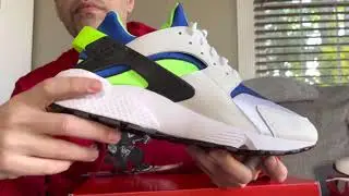 LIVE! Nike Air Huarache Scream Green 2021 retro On Feet Review