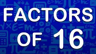 Factors of 16 / prime factors of 16 / #maths #factors # publicmaths