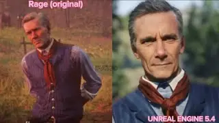 RDR2 CHARACTERS IN RAGE VS UNREAL ENGINE 5.4