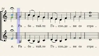 Блажен муж. Н.Озеров. Переложение для женского хора Е.Заборонок