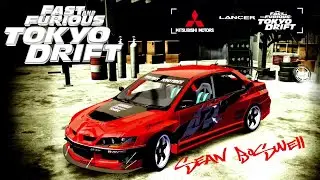 NFS Most Wanted |Como hacer el Mitsubishi Lancer XI |RAPIDOS Y FURIOSOS TOKYO DRIFT | SEAN BOSWELL