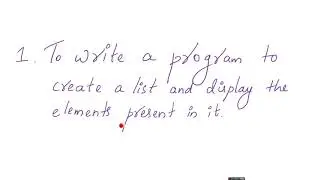LIST PROGRAM 1#list creation #list display# Write a program to create a list and display it.