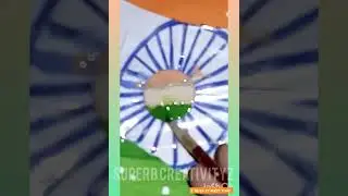 Independence day drawing on coin tricolour 🇮🇳 #trend #viral #tricolor #coinpainting #independenceday