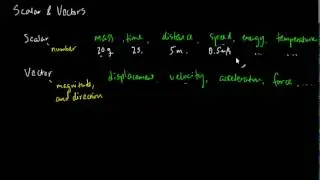 005 Scalars and vectors