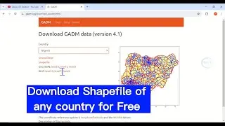 How To Download Shapefile For Free |Shapefile for country City , Study Area |Download Shapefile
