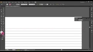 Adobe Illustrator # How to Create Lined paper for notebook
