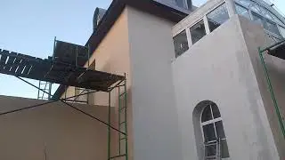 Краскай фасадаро  шуру кардем